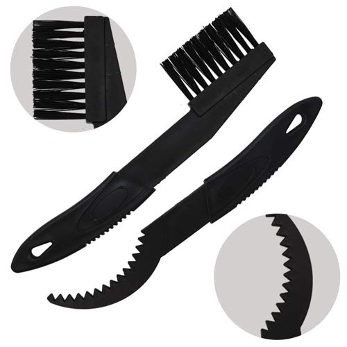 LEBOLIKE Durable Motorcycle & Bike Chain & Gears Maintenance Cleaning Brush Cleaner Tools - (Red)