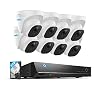 REOLINK 4K Security Camera System, 8pcs H.265 4K PoE Security Cameras Wired with Person Vehicle Detection, 8MP/4K 16CH…