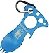 CRKT Eat'N Tool Outdoor Spork Multitool: Durable and Lightweight, for Camping, Hiking, Backpacking and Outdoors Activities, Blue, Carabiner CR9100BLC