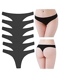 Paquete de 6 tangas, bragas de algodón, partes de bikini