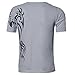 Mens Shirt,Haoricu 2017 Clearance Men Sports Short Sleeve Slim Fit T-Shirt (L, Grey)