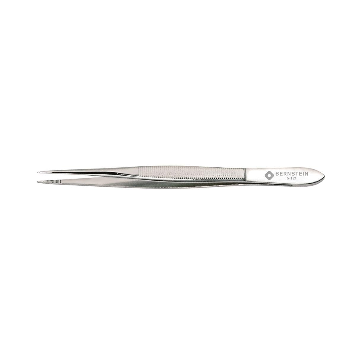 Bernstein 5-121 Mechanical Forceps 120 mm Straight Fine Points Nickel-Plated