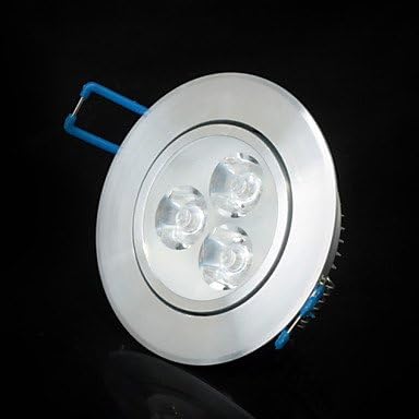 HJLHYL Bestlighting 3 W 3 High Power LED 250-300lm LM 6000-6500K K Warm White/Cool White Rotatable LED Downlights AC 100-240 V , 30¡ã-warm white