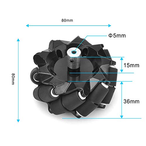 OSOYOO 4WD Omni Wheel Robotic Mecanum Wheel Robot Car Platform Chassis ...