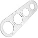 VonShef Pasta Maker, 3 in 1 Pasta Machine Stainless Steel, Pasta Roller with 3 Cut Press Blade Settings, Table Top Clamp and Pasta Measuring Tool for Homemade Spaghetti, Fettuccini