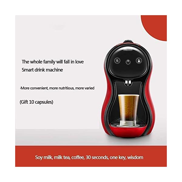 1yess Kaffeemaschine Automatische, intelligente Kapsel Haushalt Espresso Sojamilch Coffee Grinding 1600W – Bild 6