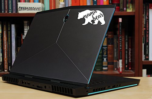 ViaVinyl Mama Bear die Cut Decal for Automobile Windows, Yeti and RTIC Tumbler Cups, Macbooks and laptops, iPhones and Android Cell Phones, iPads and Tablets and More! (White)