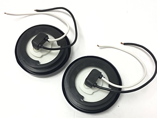 MaxxHaul 80653 2" LED Round Clearance Side Marker Light Red with Grommet Trailer Truck RV ,2 Pack