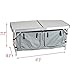 Livebest Aluminum Camp Table Height Adjustable Folding Table with Carrying Handle and 2-Compartment Storage Bag for Picnic,BBQ,Party,Kitchenthumb 2