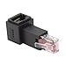 cablecc Right Angled 90 Degree 8P8C FTP STP UTP Cat 5e Male to Female LAN Ethernet Network Extension Adapter