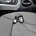 aikeec Metal Leather Car Ring Keychain Keyfob for Audi A3 A4 A5 A6 A7 Q3 Q5 Q7 TT