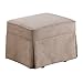 Baby Relax Swivel Glider and Ottoman Set, Hickory Brown Microfiber