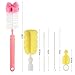 Baby Bottle Cleaning Brush Set for Cups Baby Bottle Cleaner Nipple Straws and more