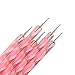 GREEN FABWOOD 5 X 2 Way marblefree Dotting Pen Set for Nail Art Manicure Pedicure, 4 Ounce