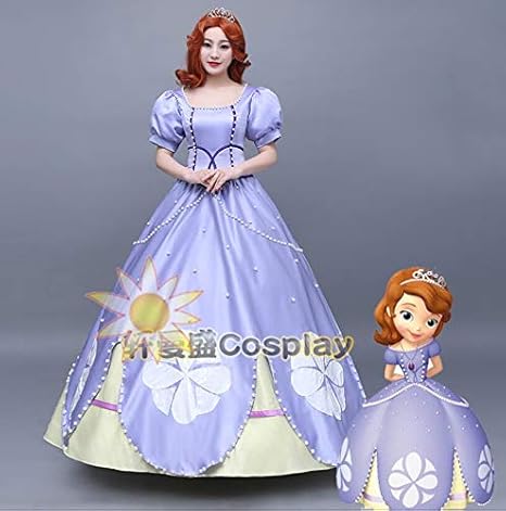 Amazon 漫依轩 Disney ディズニー プリンセスドレス 小姫ソフィアコスプレ服 オーダーメイド コスプレ 仮装 通販