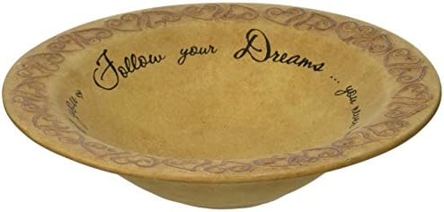Comfort Candles Dreams Bowl by Pavilion 9-1/4-Inch, Includes Inspirational Saying