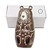 EchoDone 5 pcs Aminal Nesting Dolls Bear Wooden Matryoshka Dolls for Kids Handmade Cute Cartoon Animals Pattern Russian Nesting Doll Toy Children's Day Gift