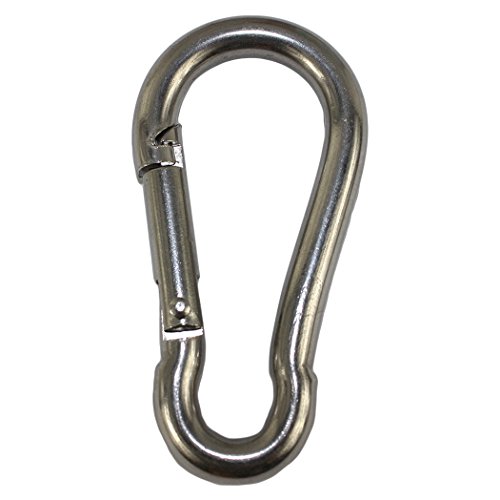 Dianoo 2 Pcs Stainless Steel Carabiner Snap Link Hook - Gourd shaped (Medium and large as a combination for selling)