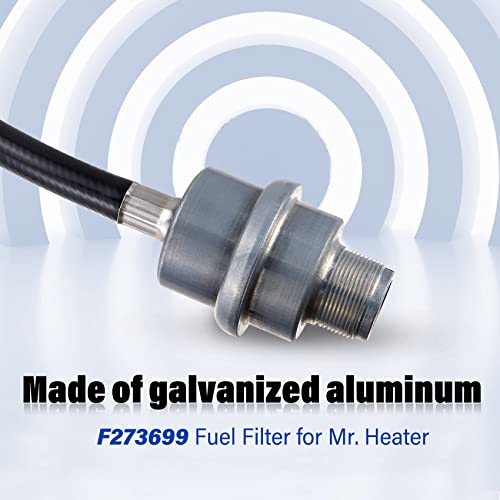 Propane Fuel Filter F273699 with Hose Compatible with Mr heater Buddy