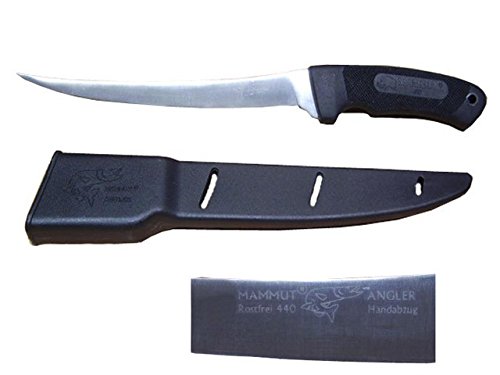 Anglermesser Mammut Angler Messer Filetiermesser 440 Stahl