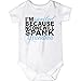 CarefreeTees I'm Spoiled Because No One Will Spank Grandma (Cute Baby Shirt)