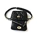 Toupons Fashion Small Sweet Waist Fanny Pack Bag Cellphone Pouch for Women & Girls (Black)
