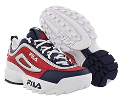 Fila Kids Disruptor II Shoes Red/Red/White 6