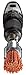 Makita D-45680 Nylon Finishing Brush 24mm Shank 6mm Grit 80 Thickness 1.4mm, Black