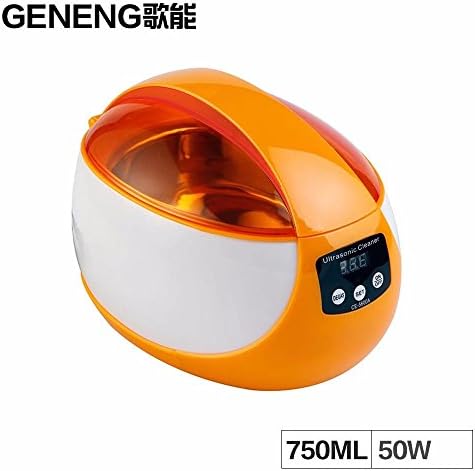 Digital Ultrasonic Cleaner, GENENG CE-5600A 750ml Home Ultrasonic Machine with LED Display Screen for Cleaning CDs, Glasses, Jewelry, Watches, Hardware Parts, Razor Blades, Dentures, Toothbrushes