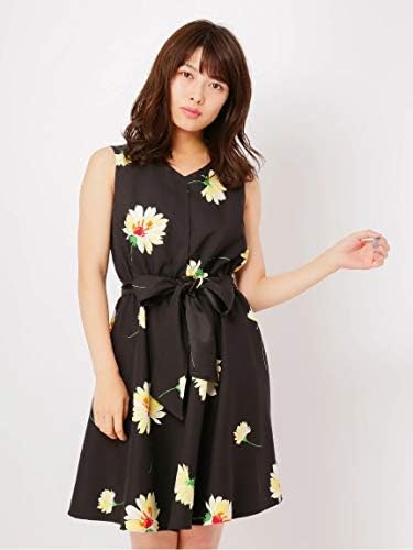 Amazon ビーラディエンス Be Radiance 花柄シャツワンピース ブラック F ワンピース チュニック 通販