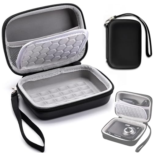 Funda para Cámara Digital,para Canon G7x Mark Iii/Ii/Sx740/Kodak Pixpro FZ/Sony DSCW800,Impermeable y rígido para Camara Fotografica, Bolsillo de Malla para Cables,Protectora portátil