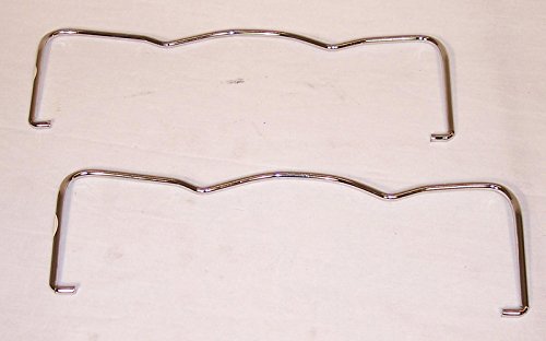 Valve Cover Clips, Chrome, for Stock Style Covers, Pair, Compatible with Dune Buggy