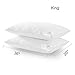 downluxe Set of 2 Hypoallergenic Down Alternative bed pillows - Hotel Collection Plush Pillow Firm Density,King Size 20x36