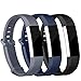 iGK Replacement Bands Compatible for Fitbit Alta and Fitbit Alta HR, Newest Adjustable Sport Strap Smartwatch Fitness Wristbands Black Navy Grey Large