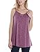 Timeson Women's Summer Solid V Neck Loose Fit Spaghetti Strap Cami Tank Tops