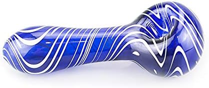 2019 Newest Handmade 4-inch Magic Blue Spiral Unbreakable Handmade Style Glass