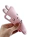 iPhone X Bunny Case, Miniko(TM) Cute Kawaii Funny Rabbit Ears Bowknot 3D Cartoon Animals TPU Soft Silicone Gel Phone Case Cover for iPhone X (2017) Teen Girls Women, Pink