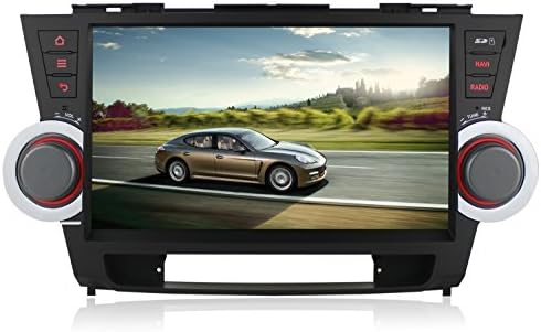 Volsmart 10.1 inch 1024x600 Android 5.1 Car Stereo GPS Navigation for Toyota Highlander 2008 2009 2010 2011 2012 2013 2014 in Dash AutoRadio NO DVD support Backup Camera ScreenMirror OBD2