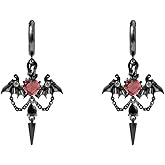 Gothic personality Punk Earrings Stylish women's pendant earrings Wing accessory M2738