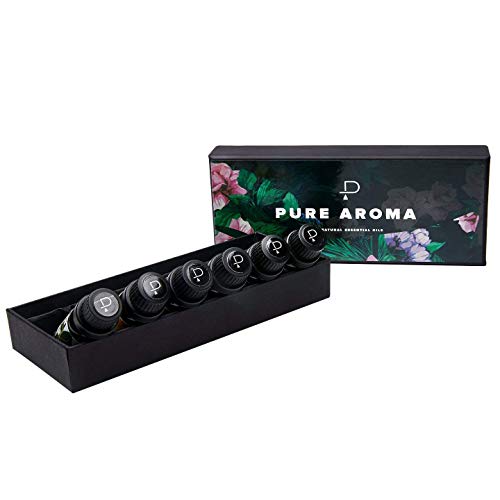 Essential Oils by PURE AROMA 100% Pure Oils kit- Top 6 Aromatherapy Oils Gift Set-6 Pack, 10ML(Eucalyptus, Lavender… - Image 5