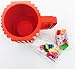 Build-on Brick coffee Mug (Red) - Coffee mug +2 box bricks, BPA-free Coffee Mug Lego Style Puzzle Mugs, Building Blocks Water Bottle Tea Cup, Plastic Mug for Coffee Tea Beverage Drinking