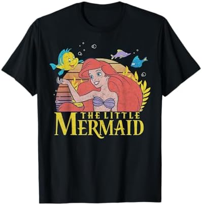 The Little Mermaid Tシャツ リトルマーメイド ヴィンテージ Amazon.com: Disney The Little Mermaid Vintage Retro Movie Cover