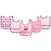Luvable Friends 5 Piece Waterproof Bibs with Crumb Catcher, Pink Owl