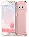 BENTOBEN Galaxy S6 Edge Case, Samsung Galaxy S6 Edge Case Hybrid Dual Layer Protective Case Cover Plastic Hard Shell Flexible TPU Shock-Absorption Slim Case for Samsung Galaxy S6 Edge, Rose Gold