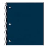 Natonal Brand Pressboard Cover Stuffer Notebook, College Ruled, Assorted Colors, Color May Vary, 1-Subject, 11 x 8.875 Inches, 100 Sheets (31098)