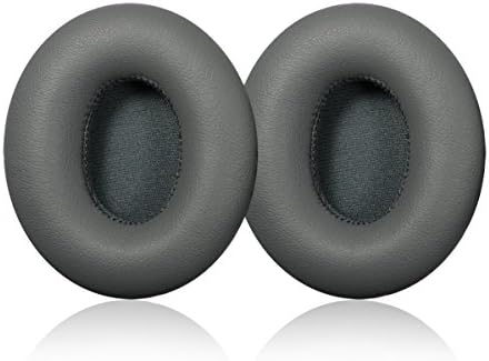 Gray Headphone Cover Replacement Ear Pads Ear Cushions For Beats By Dr. Dre Solo, Solo HD, Solo HD 1.0 On-Ear Headset