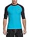 Baleaf Men's Short Sleeve Rashguard Swim Shirt UV Sun Protection UPF 50+