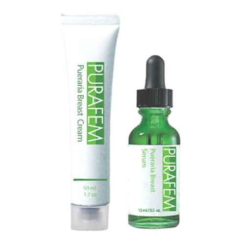 Purafem Breast Enhancement Enlargement Pueraria Mirifica Serum And Cream Set