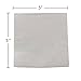 JAM PAPER Small Beverage Napkins - 5 x 5 - Silver - 50/Pack