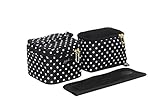 JuJuBe Be Equipped Pumping Accessories Set, Legacy Collection - The Duchess - Black with White Polka Dots